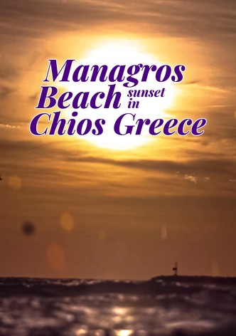 Managros Beach Sunset in Chios Greece