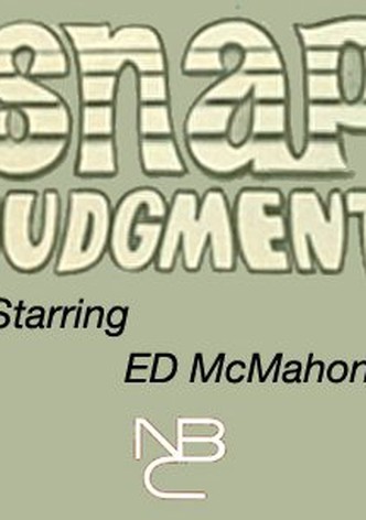 Snap Judgment