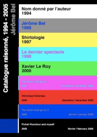 Le catalogue raisonné (1994-2008) de Jérôme Bel