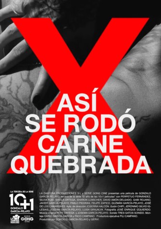 Así se rodó carne quebrada