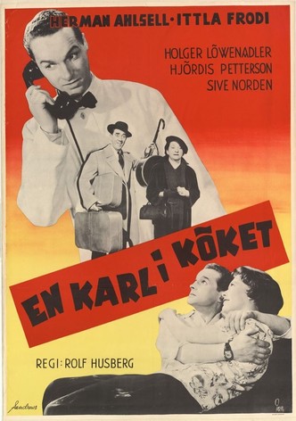En karl i köket