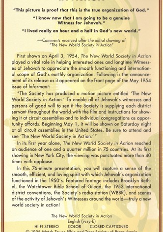 The New World Society in Action