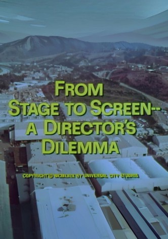 From Stage to Screen---A Director's Dilemma