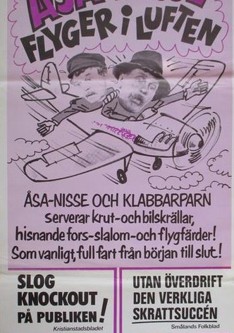 Åsa-Nisse flyger i luften
