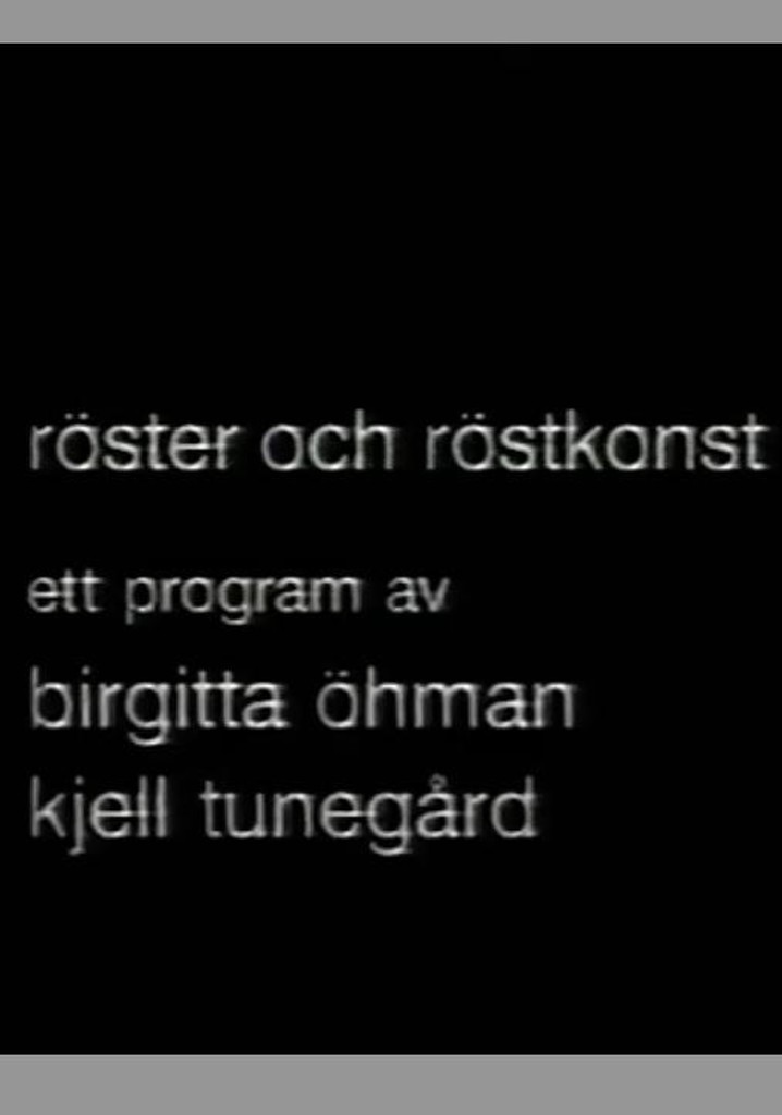 Röster och röstkonst