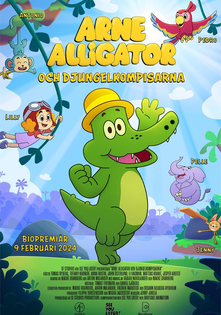 Arne Alligator och djungelkompisarna