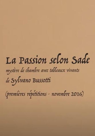 Après la Passion selon Sade