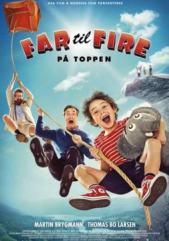 Me neljä ja isä huipulla