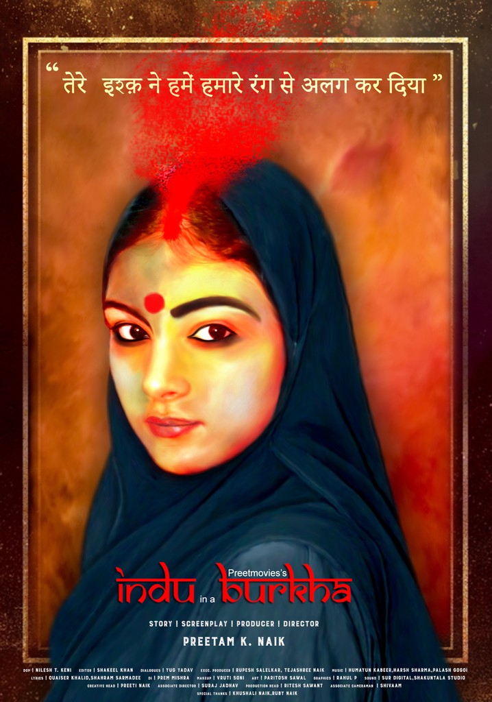 Indu in a Burkha