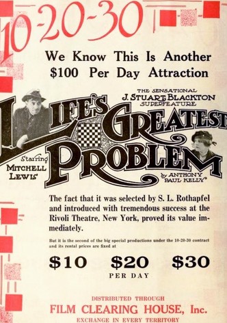 Life's Greatest Problem