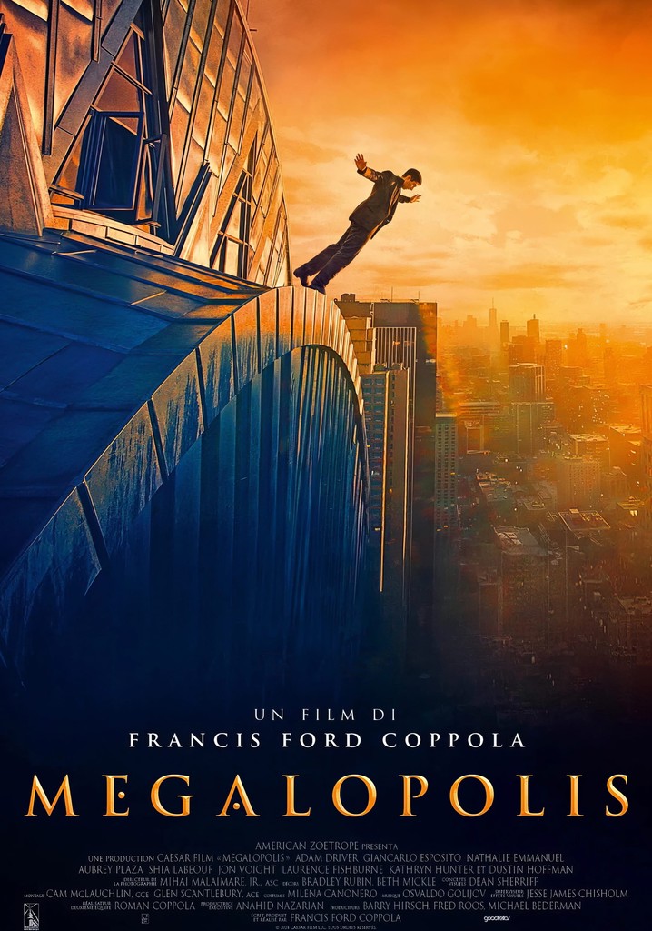 Megalopolis film dove guardare streaming online