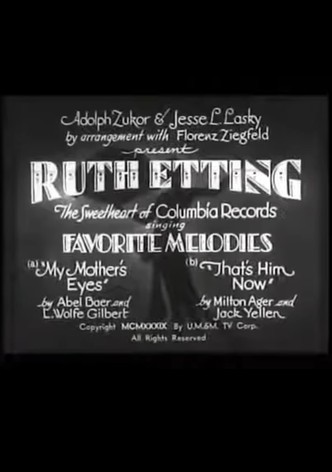 Ruth Etting in Favorite Melodies