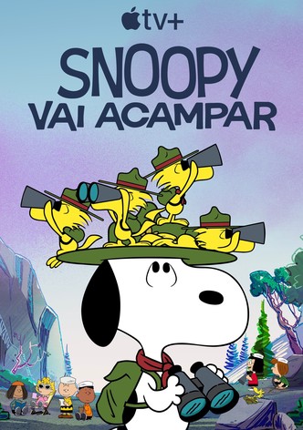Snoopy Vai Acampar