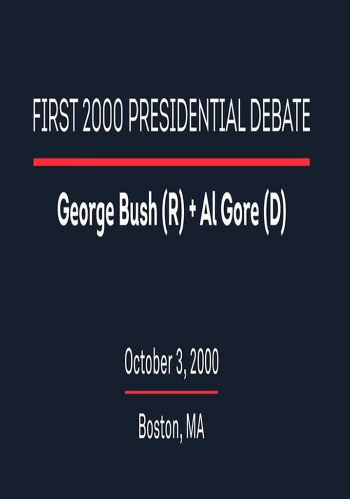 2000 First Presidential Debate