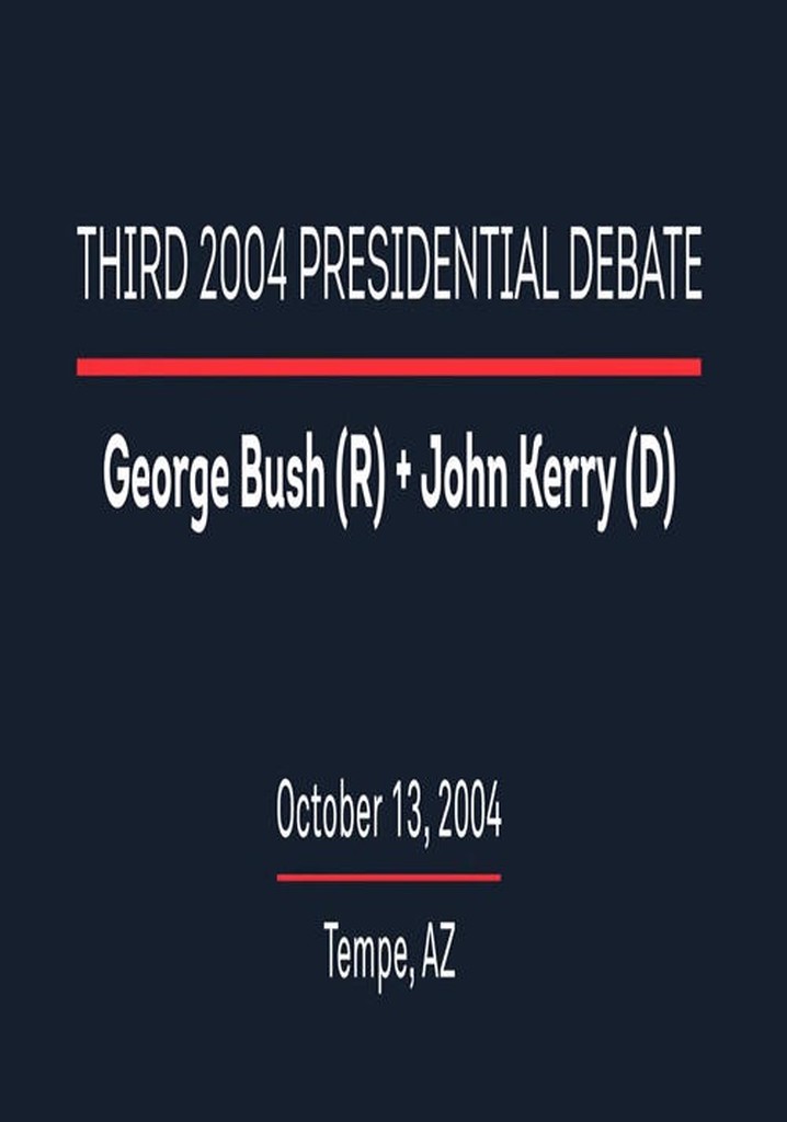 2004 Third Presidential Debate