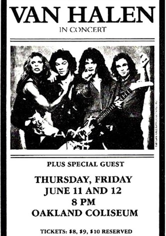 Van Halen: Oakland, CA @ Oakland Arena 1981