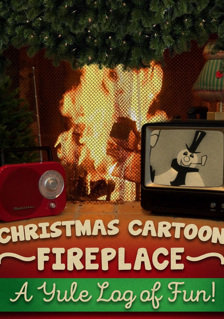 Christmas Cartoon Fireplace: A Yule Log of Fun!