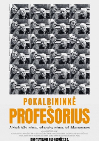 Pokalbininke ir profesorius