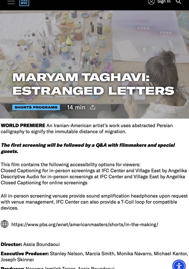 Maryam Taghavi: Estranged Letters