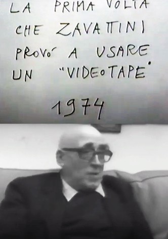 La prima volta che Zavattini provò ad usare un videotape