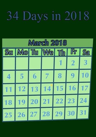 34 Days in 2018