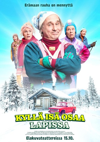 Kyllä isä osaa Lapissa