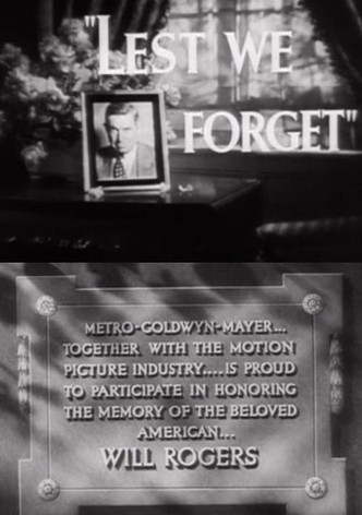 Lest We Forget