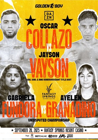 Oscar Collazo vs. Jayson Vayson