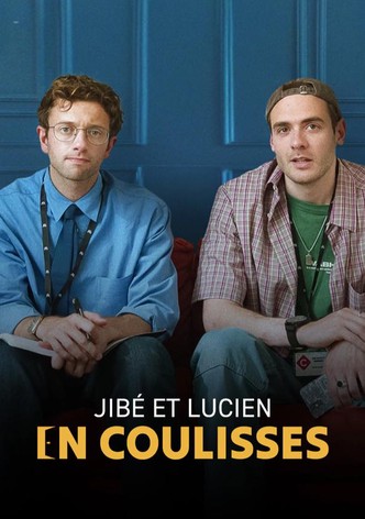Jibé et Lucien en coulisses