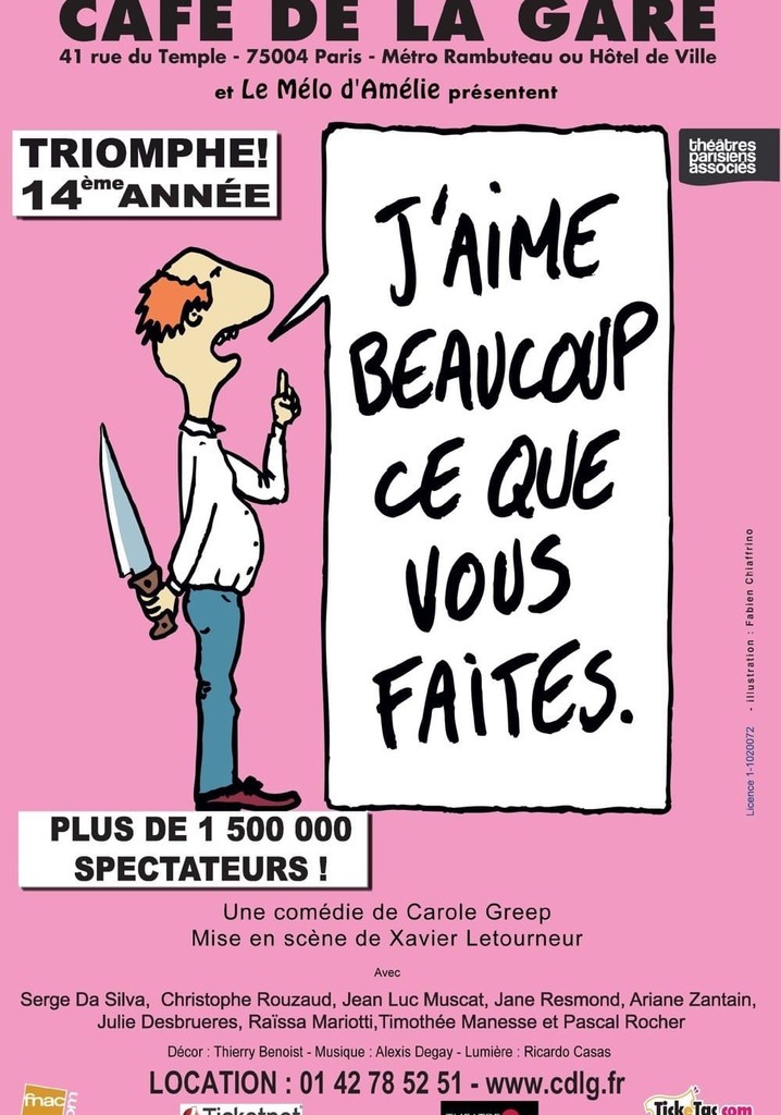 J'aime beaucoup ce que vous faites