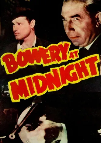 Bowery at Midnight poster