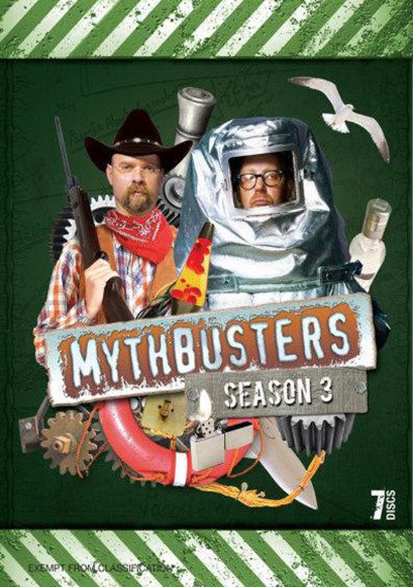 MythBusters Season 3 watch full episodes streaming online